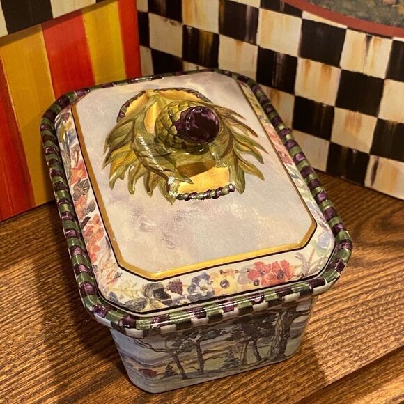 Mackenzie Childs MacLachlan Trinket Box Plus - Picture 9 of 15